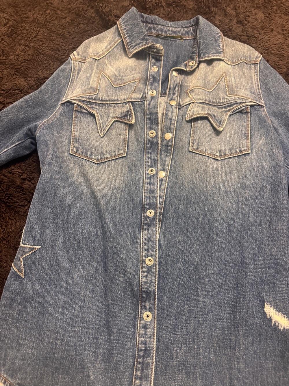Valentino Indigo Denim Jacket - Dark Blue